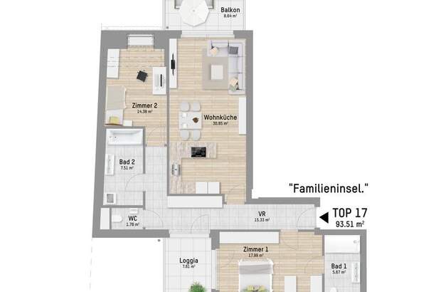 Terrassenwohnung kaufen in 1210 Wien (Bild 1)