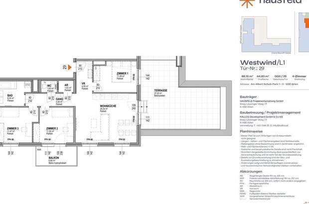 Wohnung mit Balkon mieten in 1220 Wien (Bild 1)