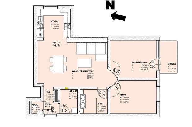 Wohnung mit Balkon kaufen in 4400 Steyr (Bild 3)