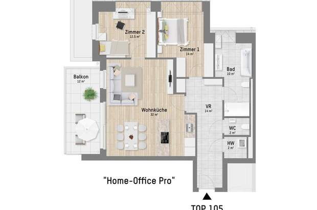 Terrassenwohnung kaufen in 1220 Wien (Bild 1)
