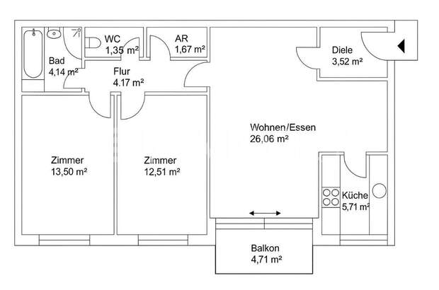 Terrassenwohnung kaufen in 5020 Salzburg (Bild 2)