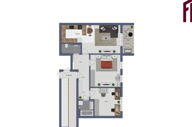 Wohnung mit Balkon mieten in 1050 Wien (Bild 2)