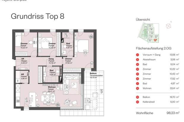 Wohnung mit Balkon kaufen in 5082 Grödig (Bild 3)