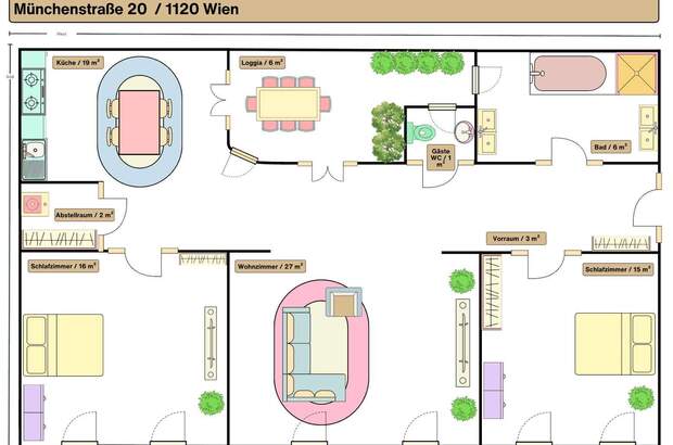Terrassenwohnung mieten in 1120 Wien (Bild 2)