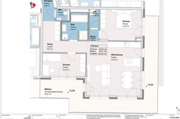 Wohnung mit Balkon kaufen in 3400 Klosterneuburg (Bild 4)
