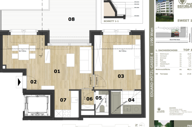 Wohnung mit Balkon mieten in 1190 Wien (Bild 2)
