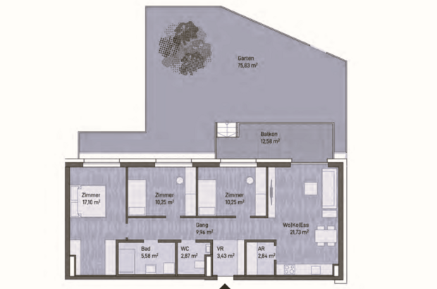 Terrassenwohnung kaufen in 8020 Graz Gries