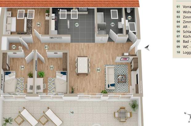 Eigentumswohnung in 4600 Schleißheim (Bild 2)