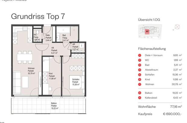 Wohnung mit Balkon kaufen in 5163 Mattsee (Bild 3)