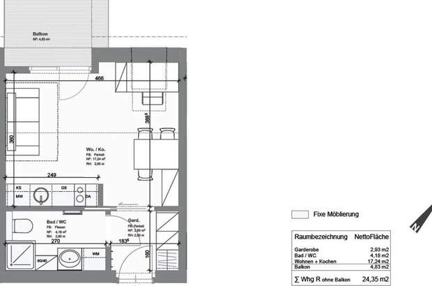 Wohnung mit Balkon mieten in 8010 Graz