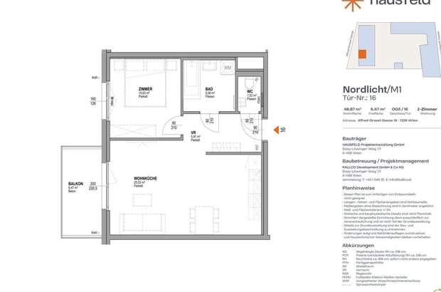 Wohnung mit Balkon mieten in 1220 Wien (Bild 1)