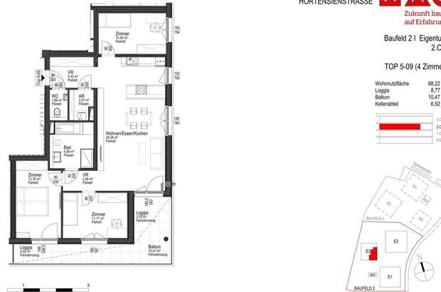Wohnung mit Balkon kaufen in 4623 Gunskirchen (Bild 4)