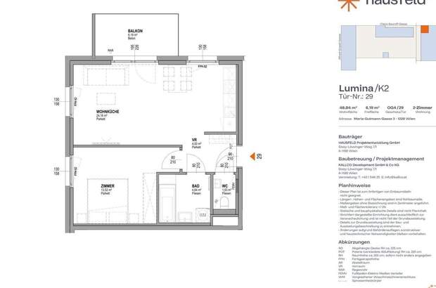 Wohnung mit Balkon mieten in 1220 Wien (Bild 1)