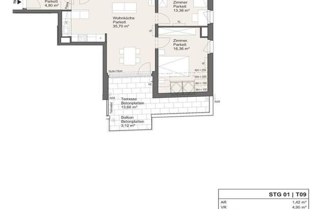 Terrassenwohnung kaufen in 1210 Wien (Bild 2)