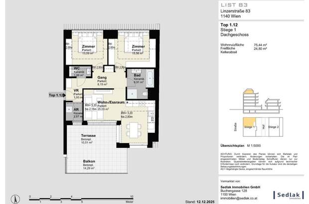 Terrassenwohnung kaufen in 1140 Wien (Bild 3)