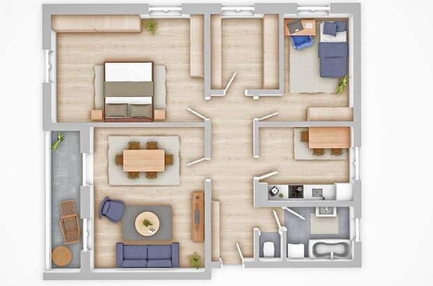 Altbauwohnung mit Balkon kaufen in 6065 Thaur (Bild 1)