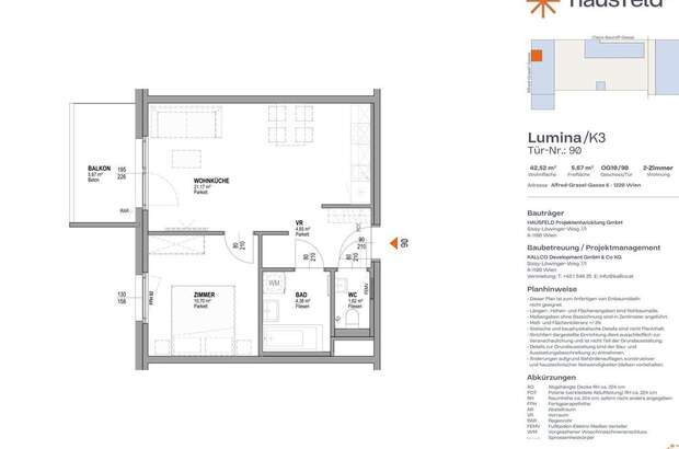 Wohnung mit Balkon mieten in 1220 Wien (Bild 1)