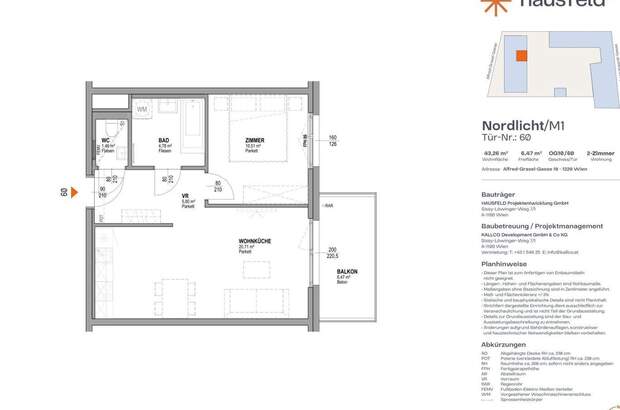 Wohnung mit Balkon mieten in 1220 Wien