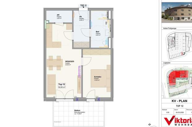 Wohnung mit Balkon kaufen in 5071 Wals (Bild 2)