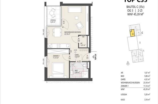 Wohnung mit Balkon kaufen in 6020 Innsbruck (Bild 3)
