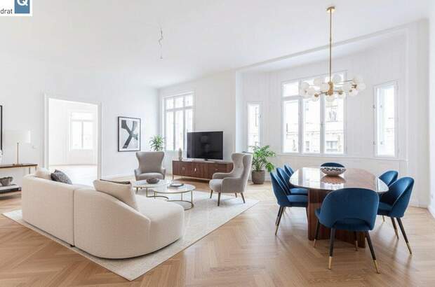 Altbauwohnung mit Balkon mieten in 1080 Wien (Bild 2)