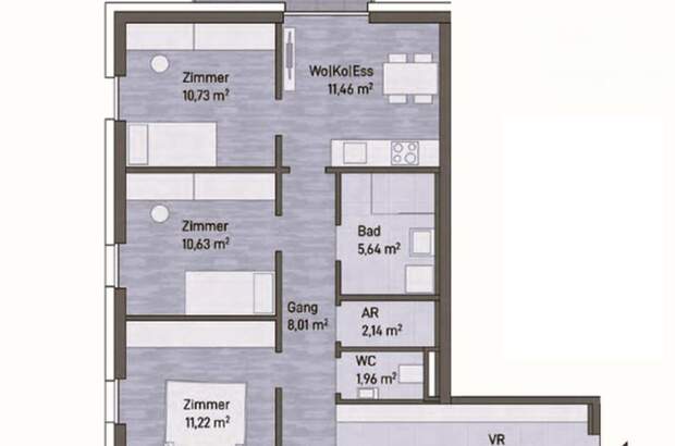 Wohnung mit Balkon kaufen in 8020 Graz Gries