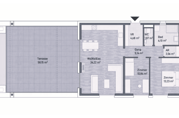 Terrassenwohnung kaufen in 8010 Graz Jakomini