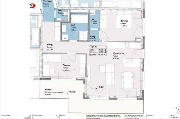 Wohnung mit Balkon kaufen in 3400 Klosterneuburg (Bild 3)