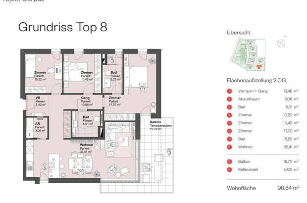Wohnung mit Balkon kaufen in 5082 Grödig (Bild 3)