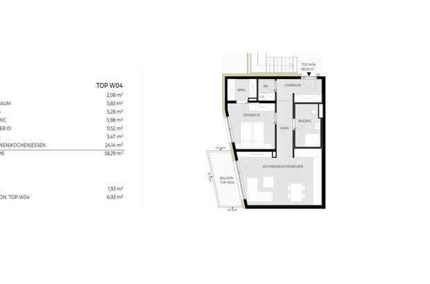 Wohnung mit Balkon kaufen in 6112 Wattens (Bild 2)