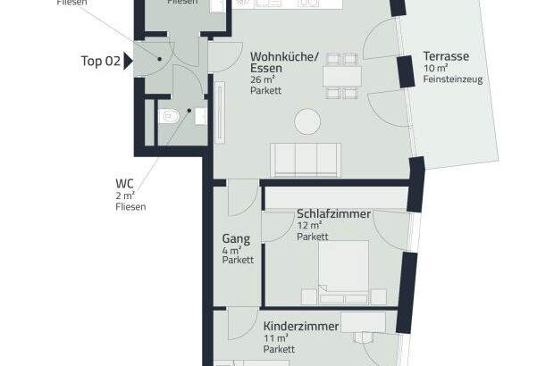 Terrassenwohnung mieten in 8055 Graz (Bild 3)