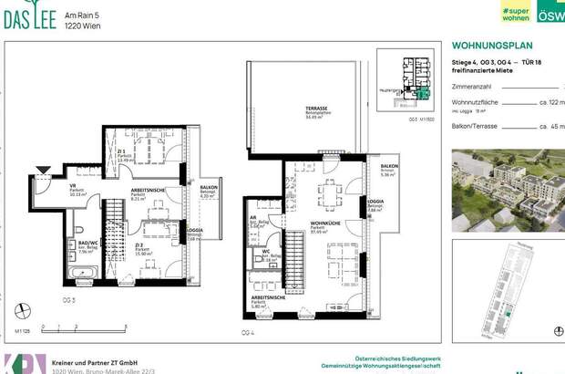 Wohnung mit Balkon mieten in 1220 Wien (Bild 2)