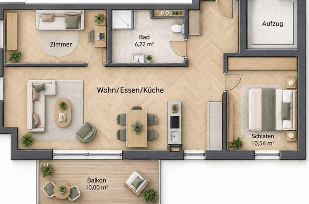 Wohnung mit Balkon kaufen in 4020 Linz (Bild 4)