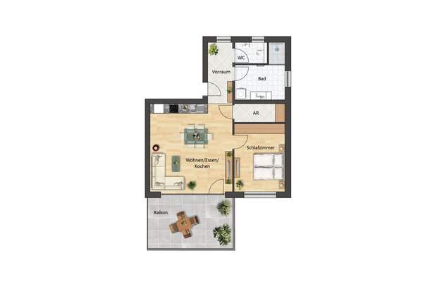 Wohnung mit Balkon kaufen in 5310 Guggenberg (Bild 2)