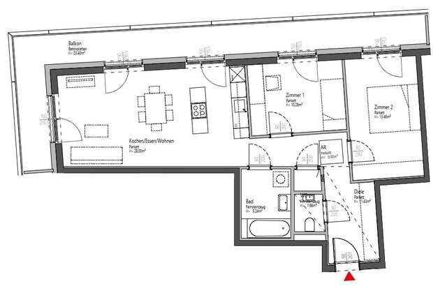 Terrassenwohnung mieten in 8020 Graz (Bild 1)