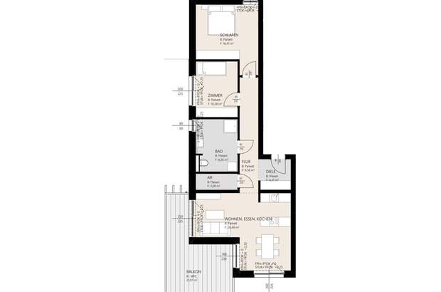 Wohnung mit Balkon mieten in 4673 Gaspoltshofen (Bild 3)