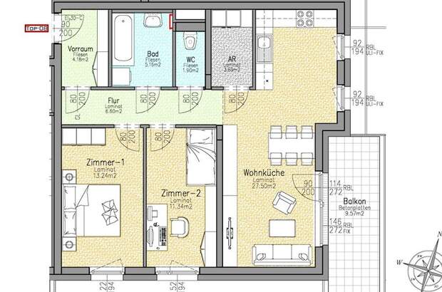 Wohnung mit Balkon kaufen in 8700 Leoben (Bild 2)