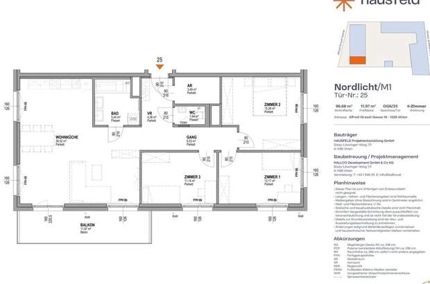 Wohnung mit Balkon mieten in 1220 Wien