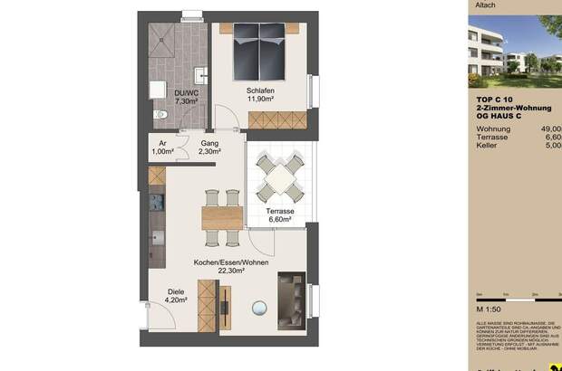 Wohnung mit Balkon mieten in 6844 Altach (Bild 4)