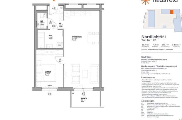 Wohnung mit Balkon mieten in 1220 Wien (Bild 1)