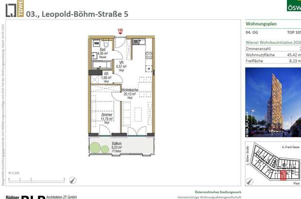 Wohnung mit Balkon mieten in 1030 Wien (Bild 2)
