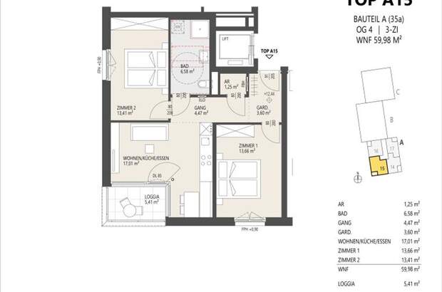 Wohnung mit Balkon kaufen in 6020 Innsbruck (Bild 2)