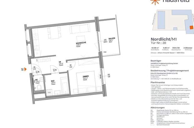 Wohnung mit Balkon mieten in 1220 Wien (Bild 1)