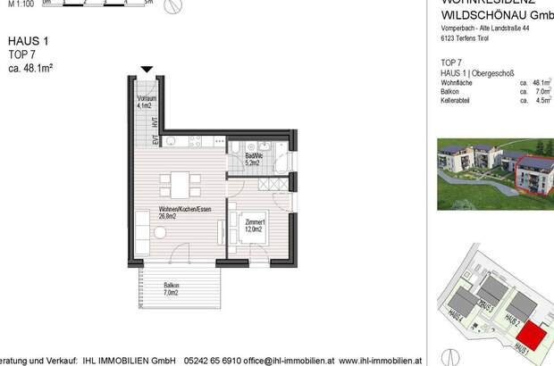 Wohnung mit Balkon kaufen in 6311 Oberau (Bild 4)