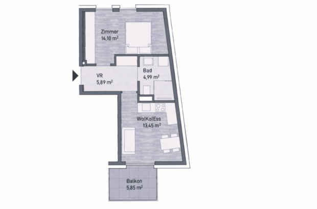 Terrassenwohnung kaufen in 8010 Graz Jakomini