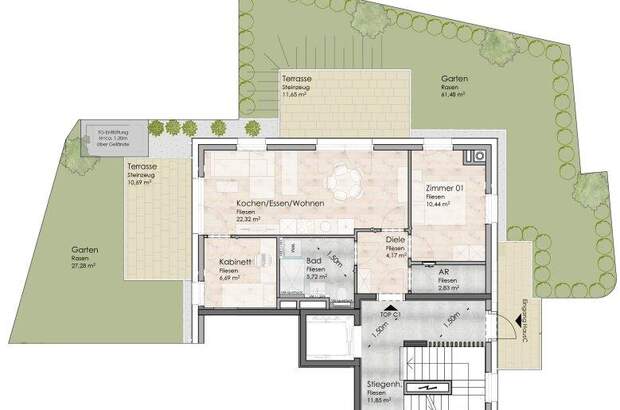 Terrassenwohnung mieten in 5071 Wals (Bild 2)