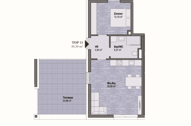 Terrassenwohnung kaufen in 8010 Graz Geidorf