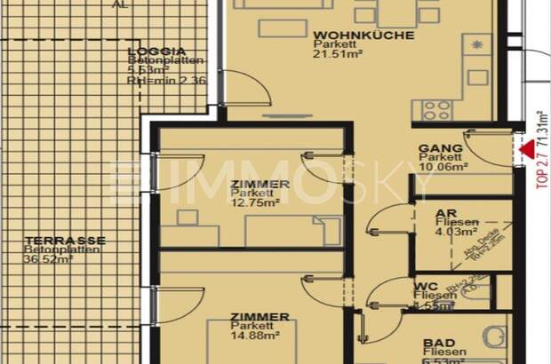 Terrassenwohnung kaufen in 1210 Wien (Bild 5)
