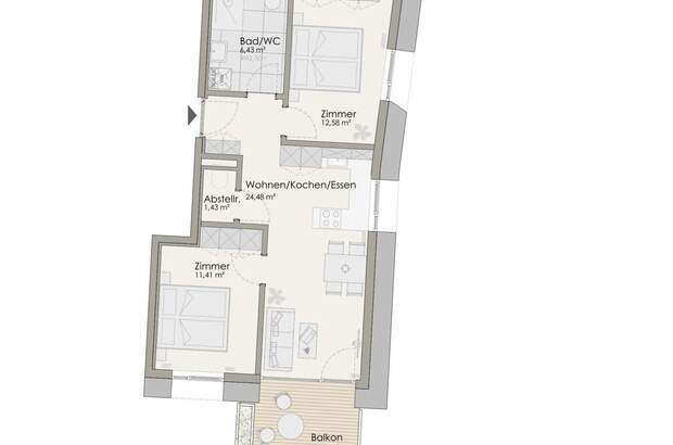 Wohnung mit Balkon kaufen in 6020 Innsbruck (Bild 3)