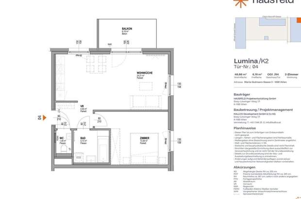 Wohnung mit Balkon mieten in 1220 Wien (Bild 1)